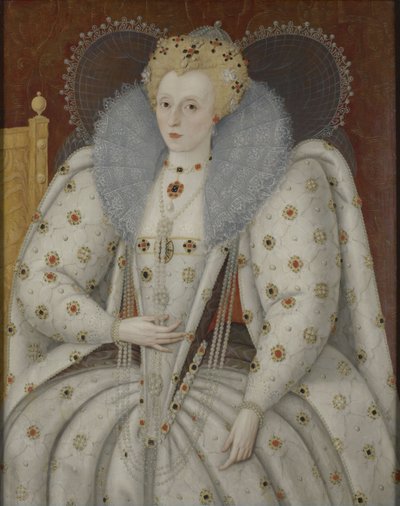 Portret van Koningin Elizabeth I (1558-1603) door Marcus Garret Gheeraerts the Younger